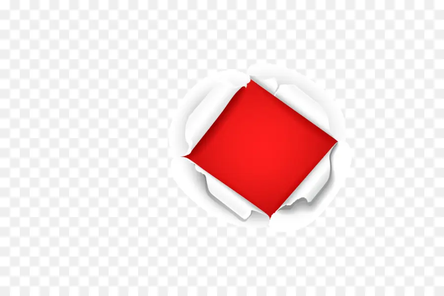 Papel Vermelho，Rasgado PNG