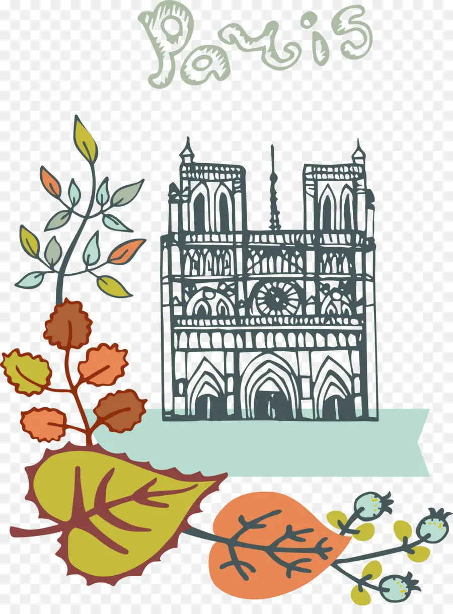 Catedral De Paris，Paris PNG