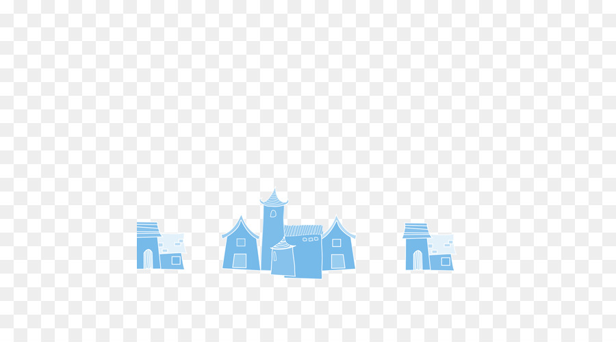 Casas Azuis De Doodle，Casas PNG