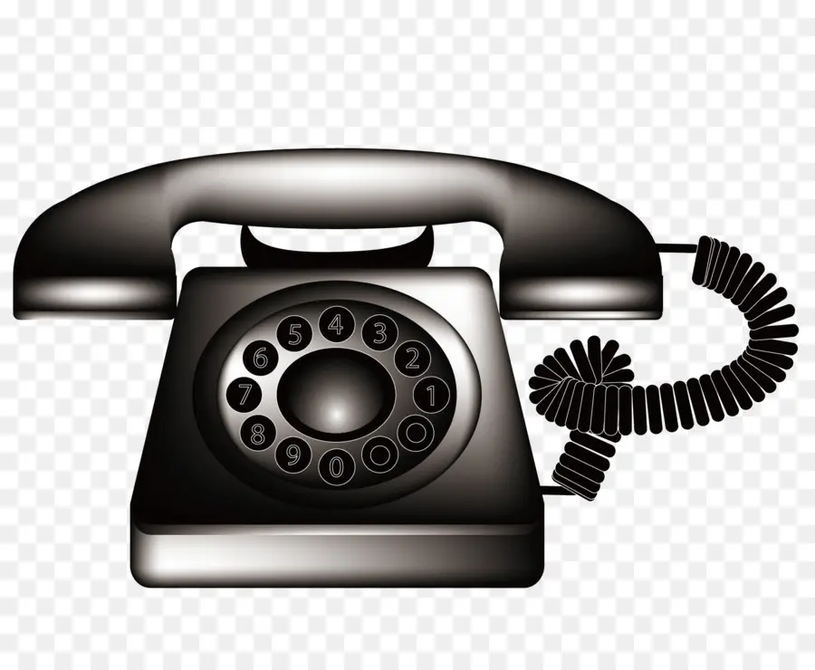 Telefone Vintage Preto，Retrô PNG