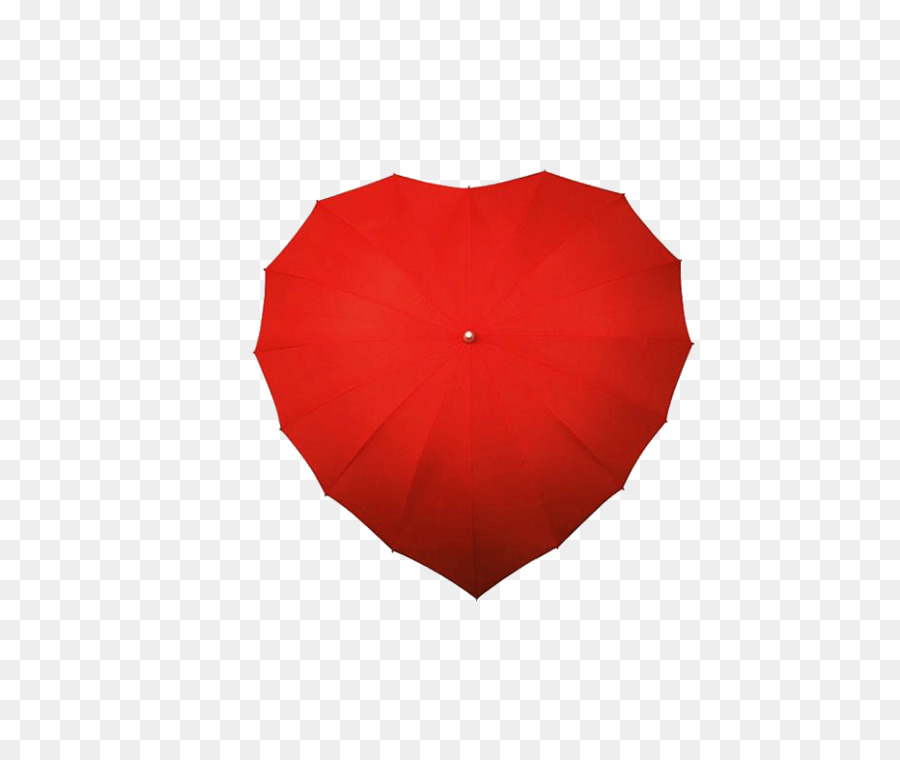 Guarda Chuva Coração，Vermelho PNG