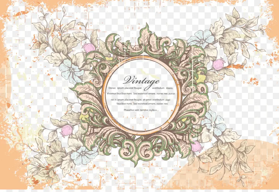 Moldura Vintage，Ornamentado PNG