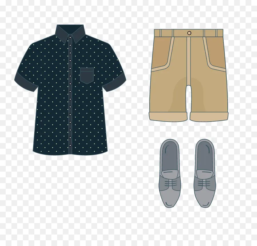 Roupa Casual，Camisa PNG