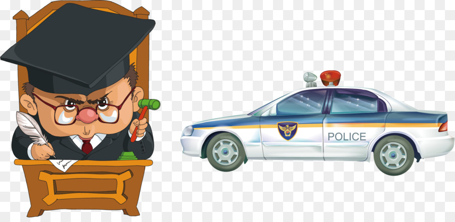 Juiz E Carro Da Polícia，Lei PNG