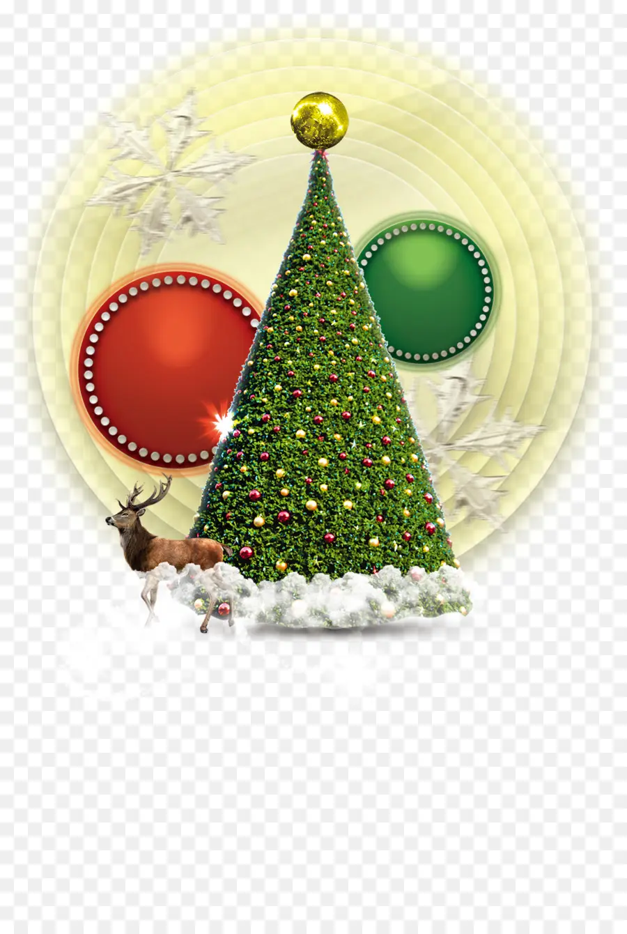 Árvore De Natal，Rena PNG