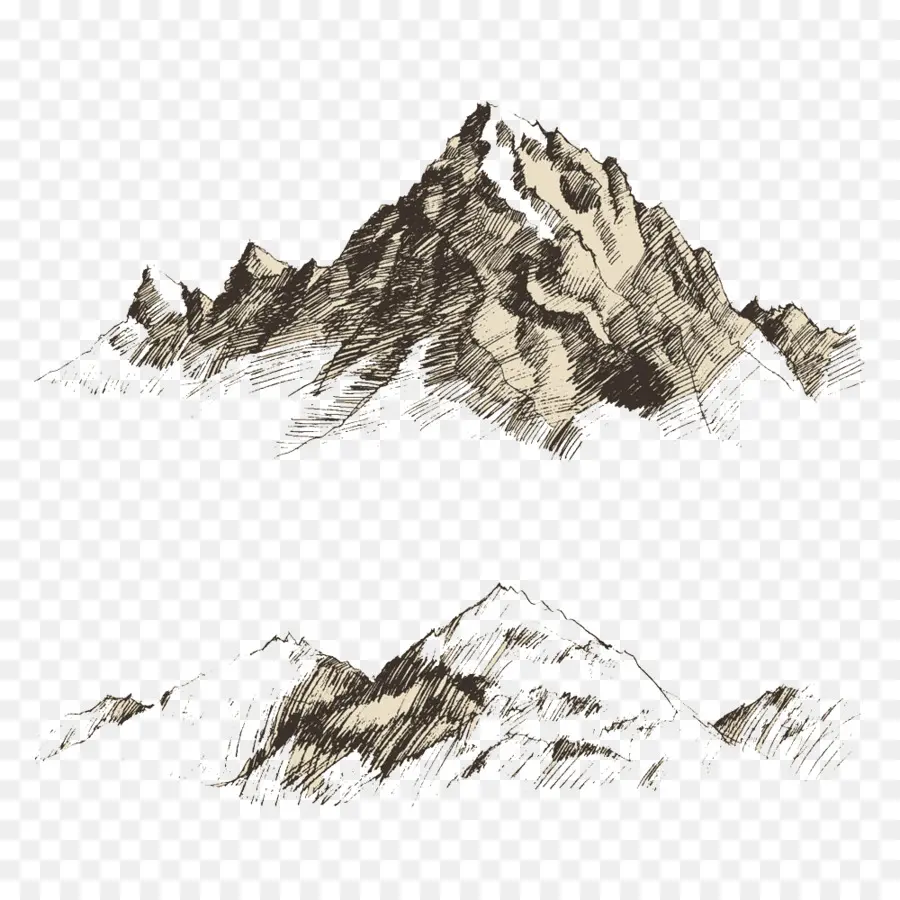 Desenho，Montanha PNG