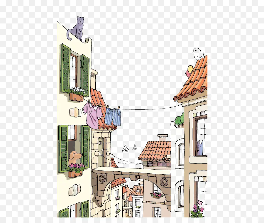 Casas De Doodle，Edifícios PNG