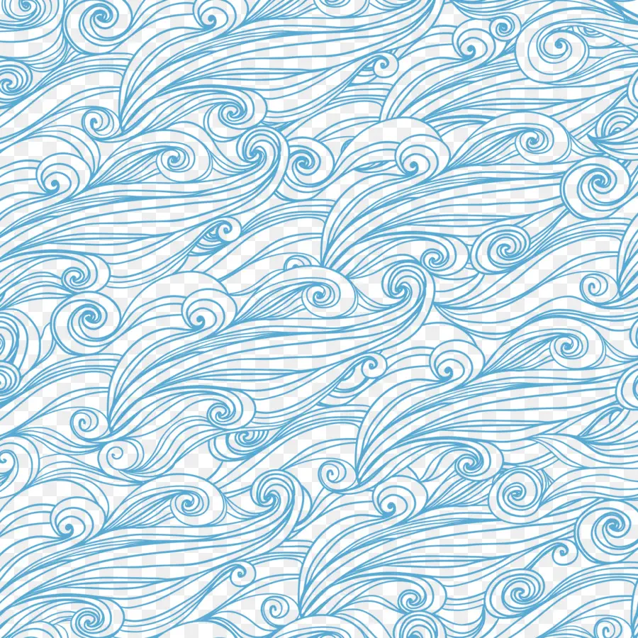 Azul，Vento Onda PNG