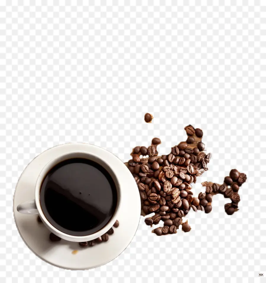 Xícara De Café，Feijões PNG