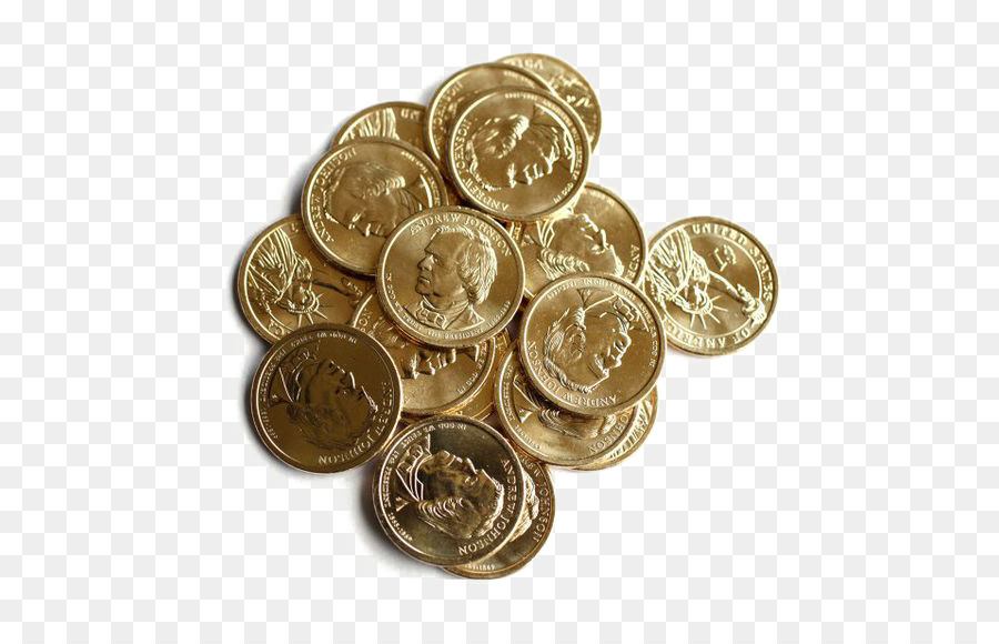 Moedas De Ouro，Dinheiro PNG