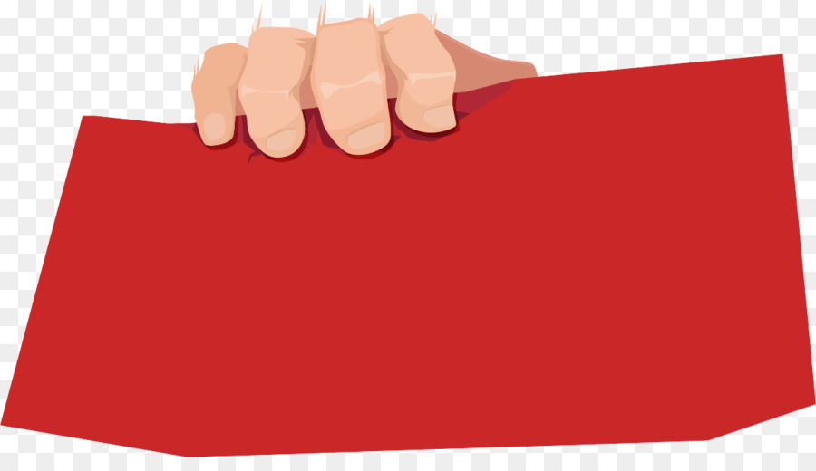 Envelope Vermelho，Mão PNG