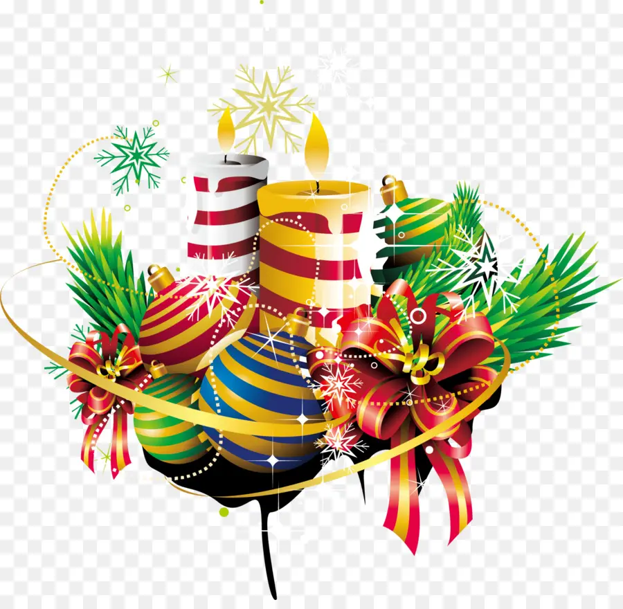 Velas De Natal，Decorações PNG