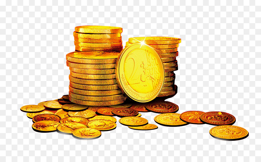 Moedas De Ouro，Dinheiro PNG