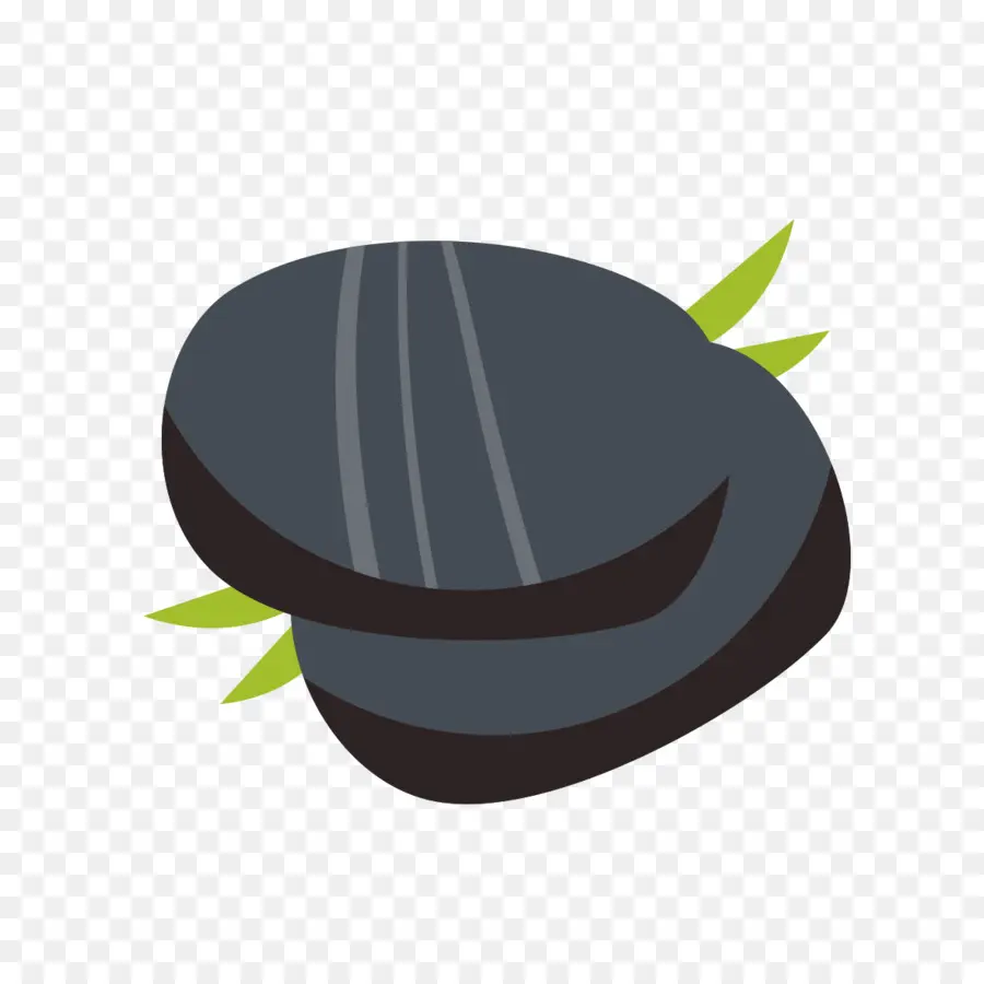 Pedras Negras，Folhas Verdes PNG