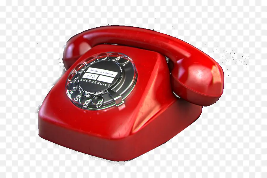 Telefone Rotativo，Vermelho PNG