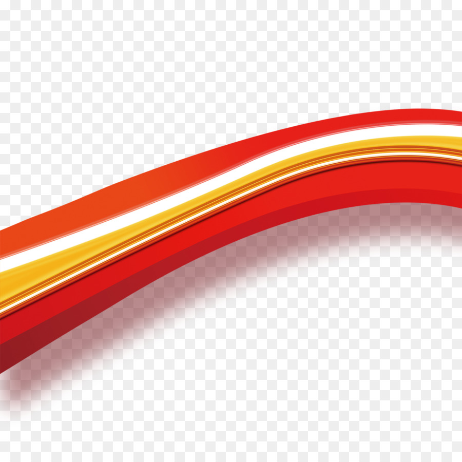 Linha Curva，Vermelho PNG