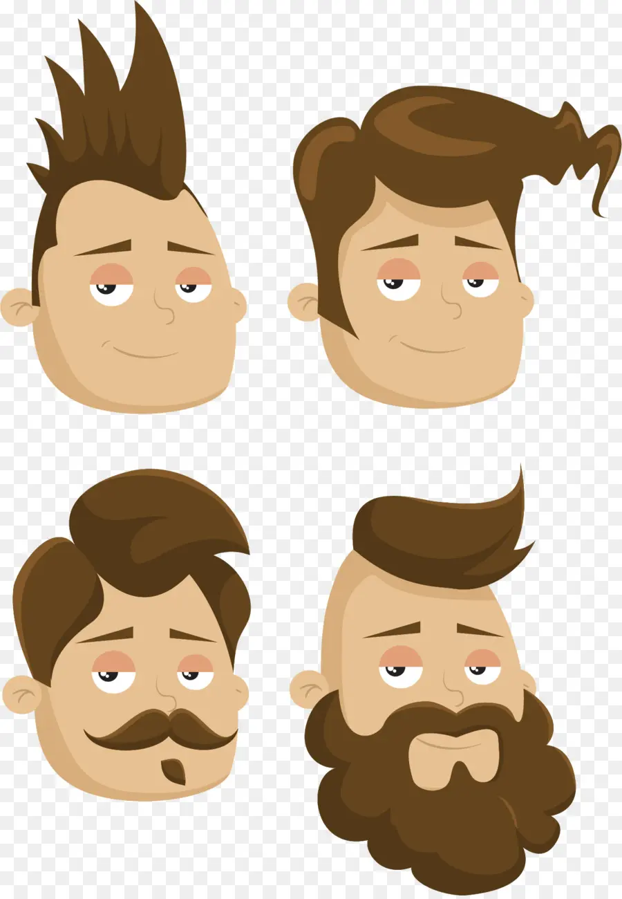 Penteados Masculinos De Desenho Animado，Macho PNG