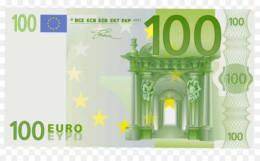 100 Euros Nota，Euro PNG
