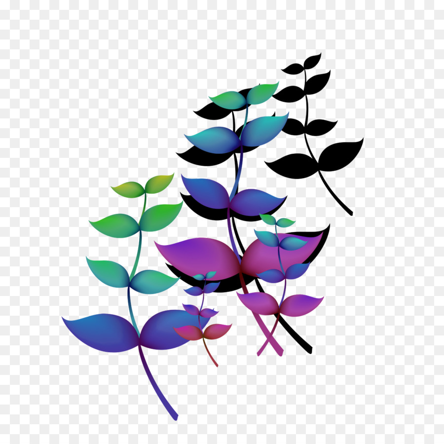 Folhas Coloridas，Plantas PNG