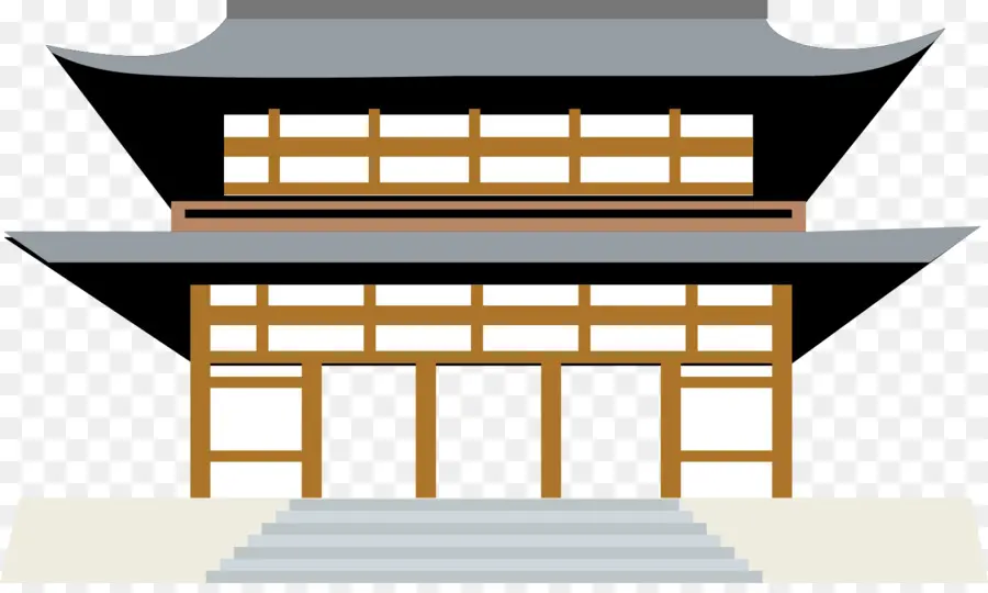 Edifício Tradicional Japonês，Templo PNG