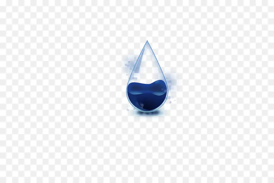 Gota D'água，Azul PNG