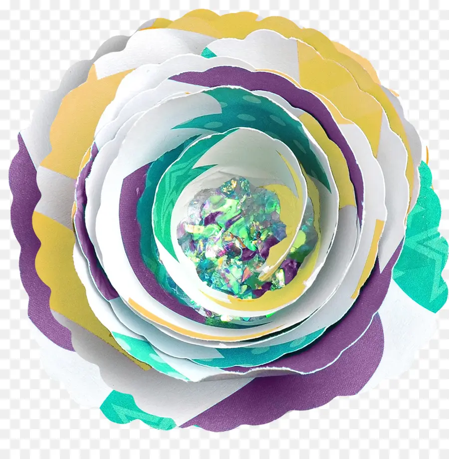 Flor De Papel Colorida，Papel PNG