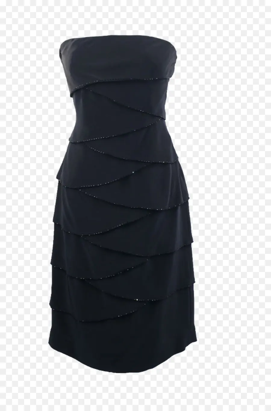 Vestido Preto，Sem Alças PNG