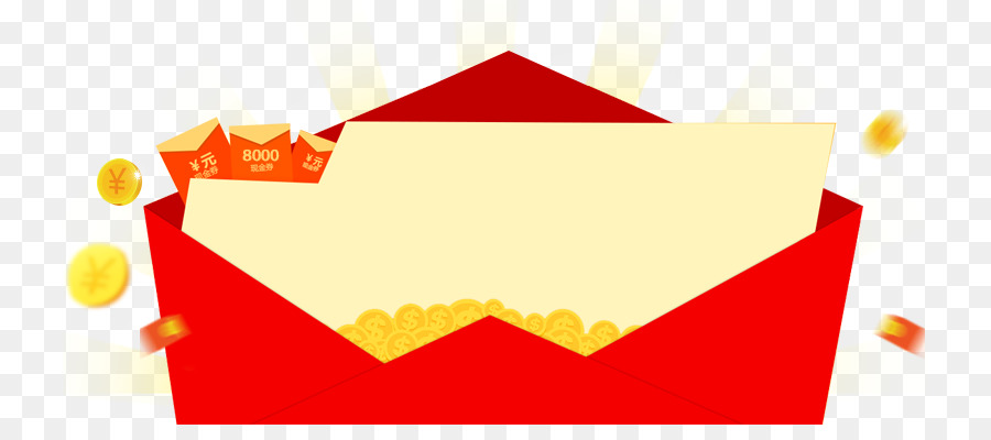 Envelope Vermelho，Dinheiro PNG