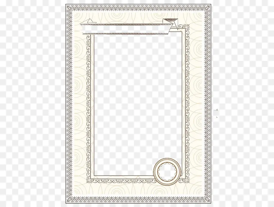 Certificado，Quadro PNG