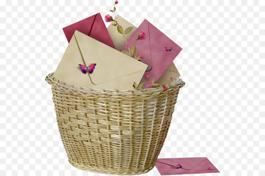 Cesta De Envelopes，Cartas PNG