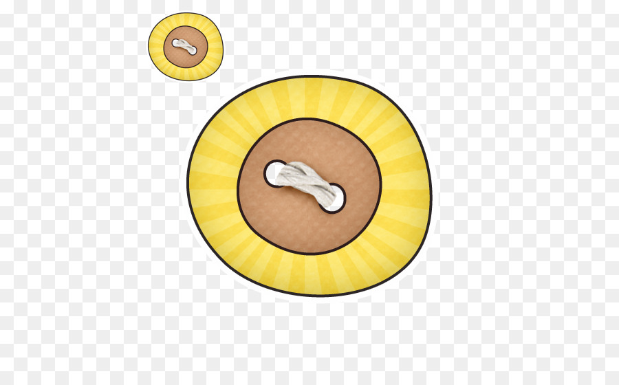 Botão Amarelo，De Costura PNG