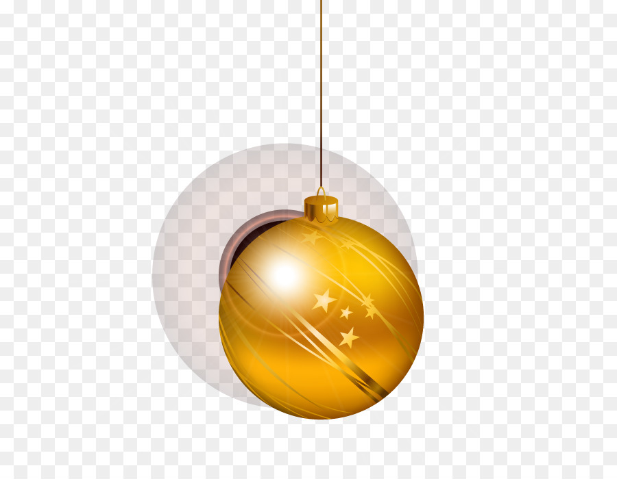 Enfeite De Natal Dourado，Pendurado PNG