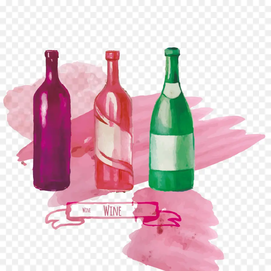 Garrafas De Vinho，Vinho PNG