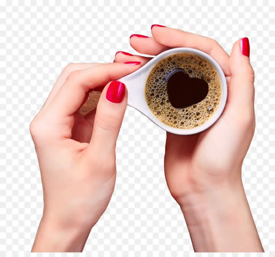 Xícara De Café，Mãos PNG