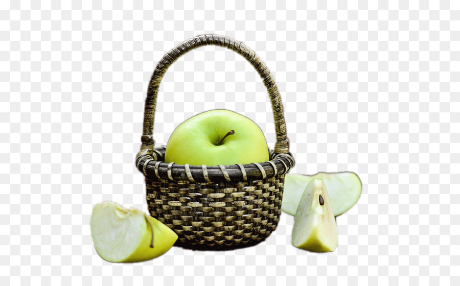 Cesta De Maçãs，Frutas PNG