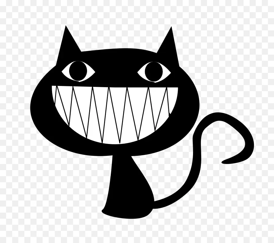 Gato Preto，Sorrindo PNG