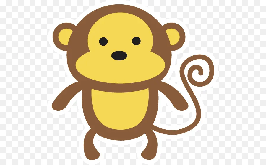 Macaco Fofo，Sorrindo PNG