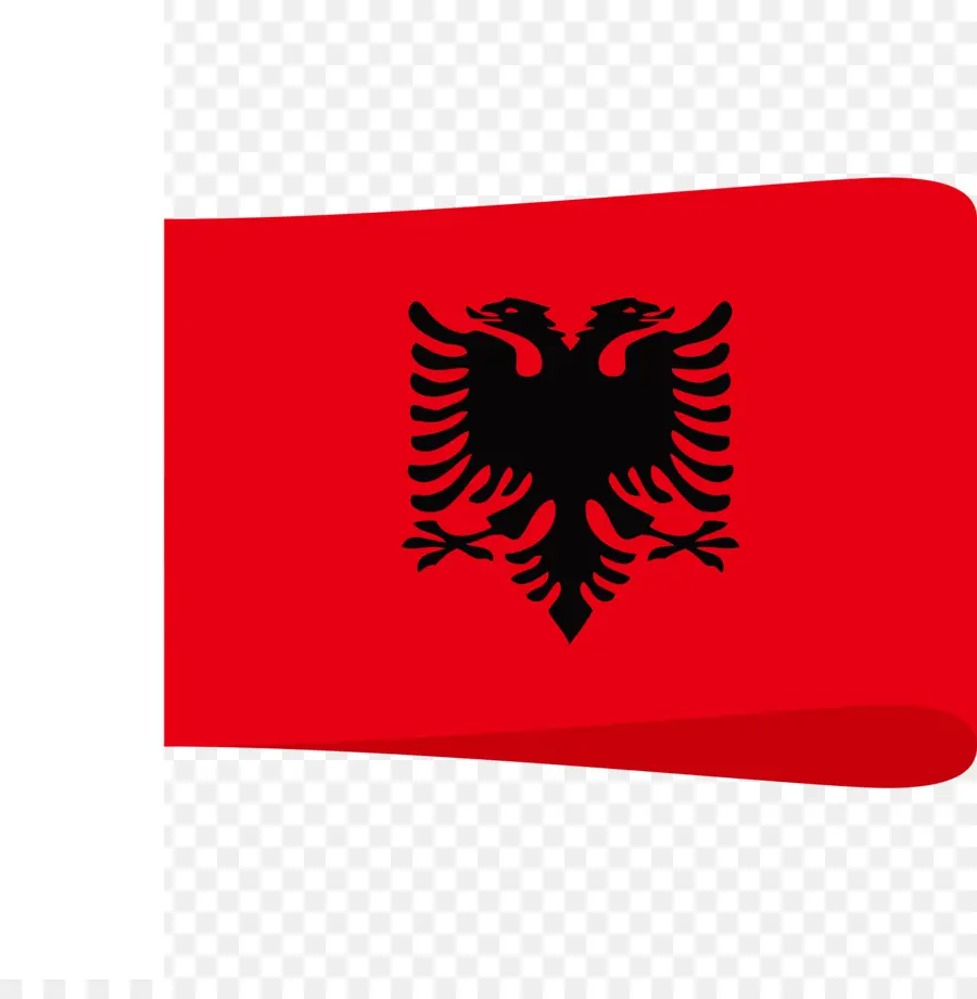 Bandeira Da Albânia，Vermelho PNG