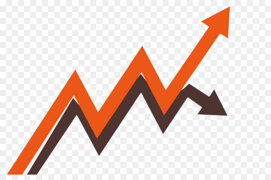 Seta Para Cima Laranja E Marrom，Crescimento PNG