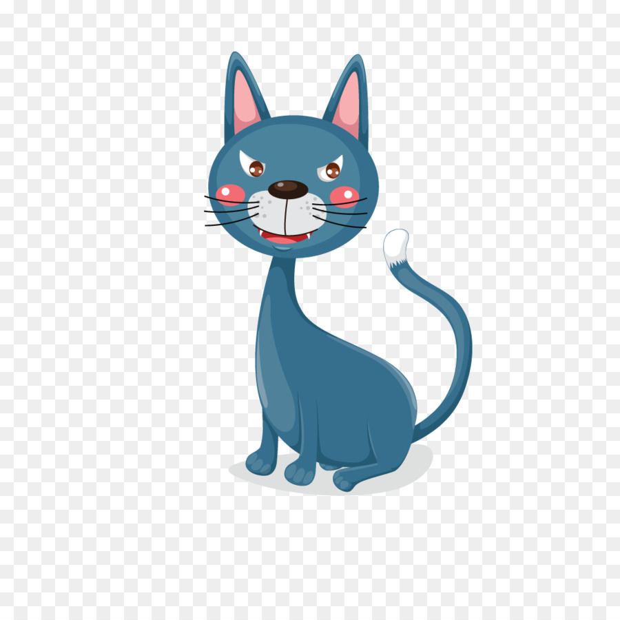 Gato Azul，Desenho Animado PNG