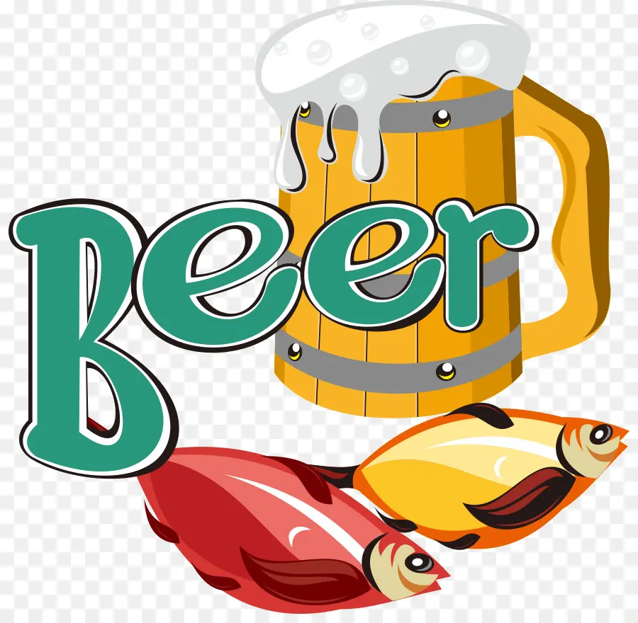 Caneca De Cerveja，Peixe PNG