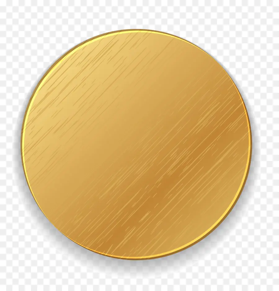 Círculo Dourado，Metálico PNG