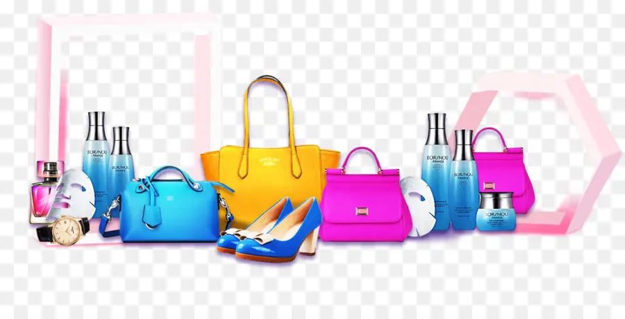 Bolsas E Acessórios Coloridos，Moda PNG