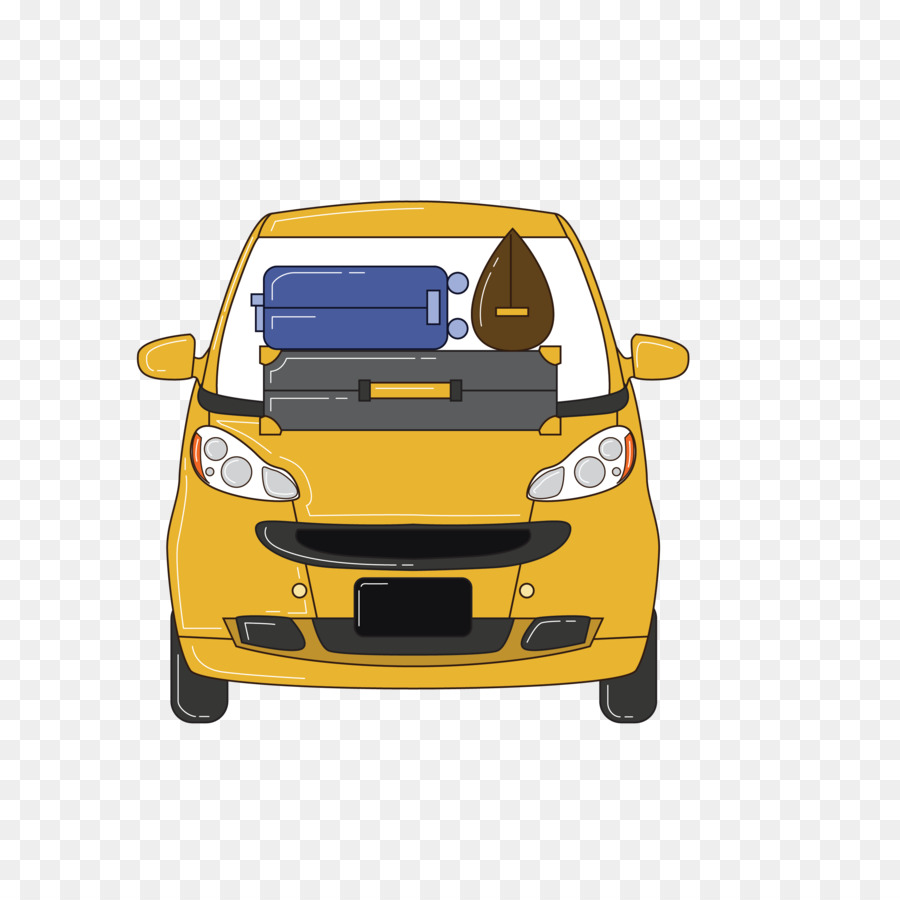 Carro Amarelo，Bagagem PNG