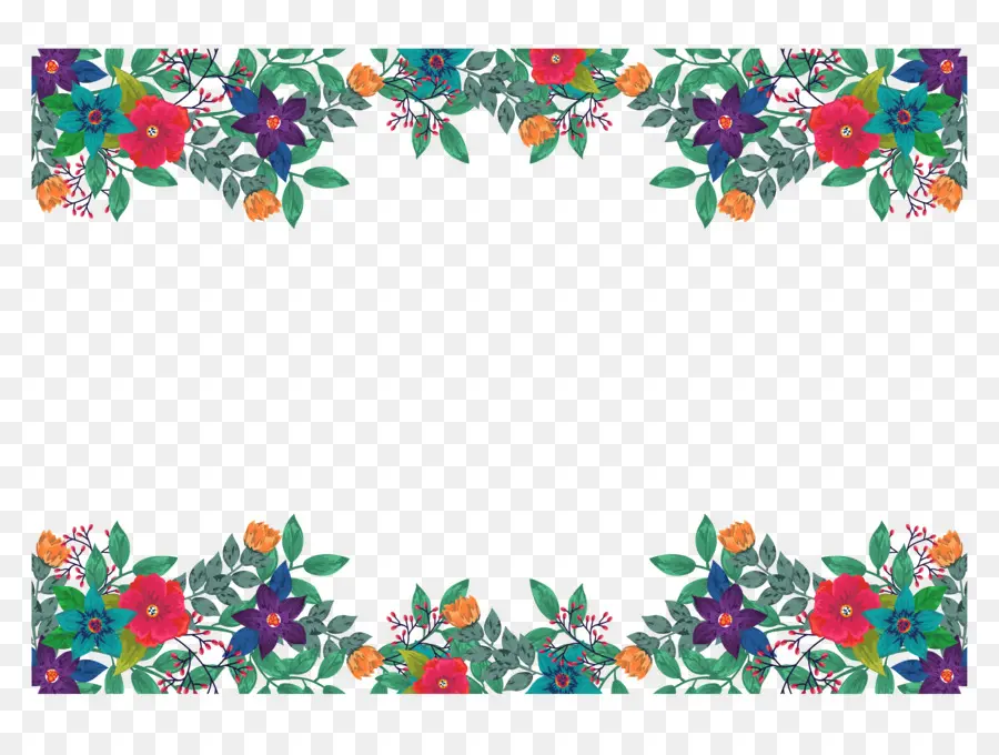 Borda Floral，Flores PNG