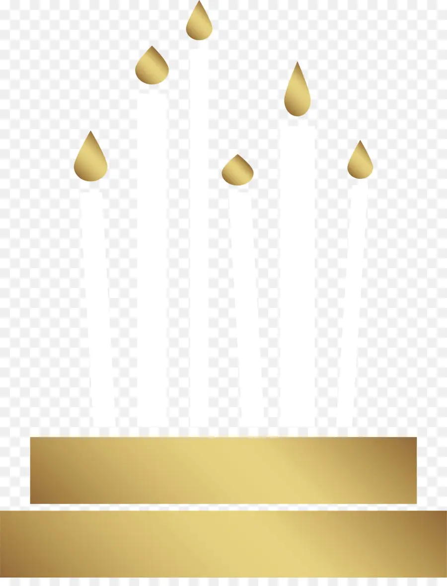 Velas Douradas，Decorativo PNG