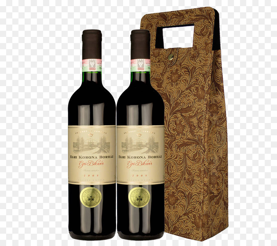 Garrafas De Vinho，Caixa De Presente PNG