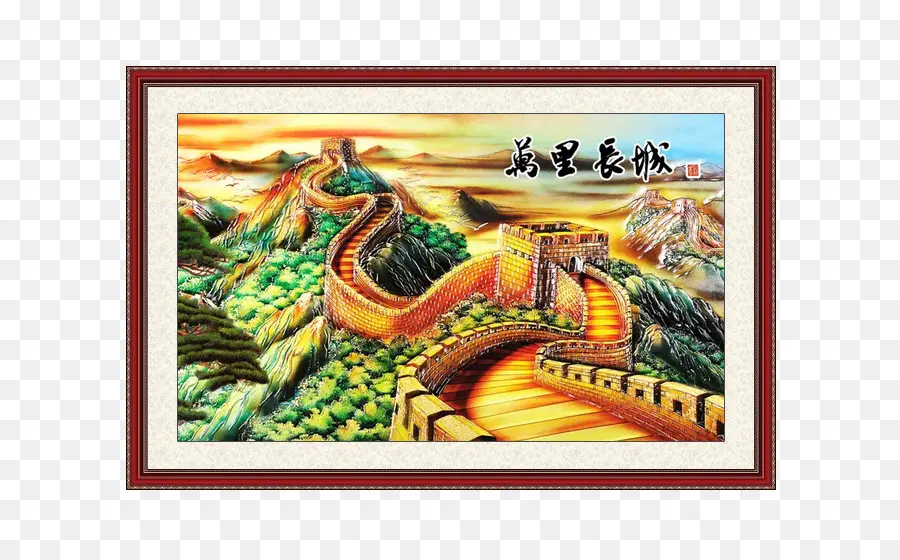 Grande Muralha Da China，Budistas Tibetanos Pinturas De Parede PNG