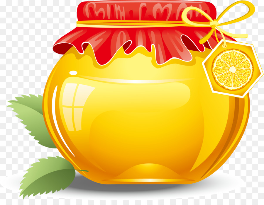 Pote De Mel，Amarelo PNG