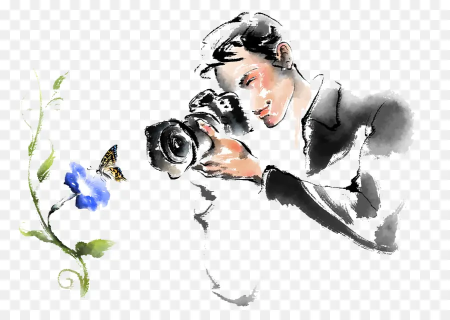 Desenho De Fotógrafo，Fotógrafo PNG